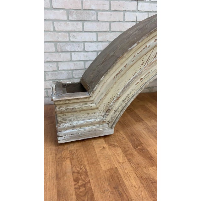 Vintage French Style Architectural Wood Crafted Dual Columned Free Standing Archway For Sale - Image 11 of 13