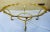 Vintage Scalloped Brass & Glass Coffee Table Manner of Labarge Italy For Sale - Image 11 of 11