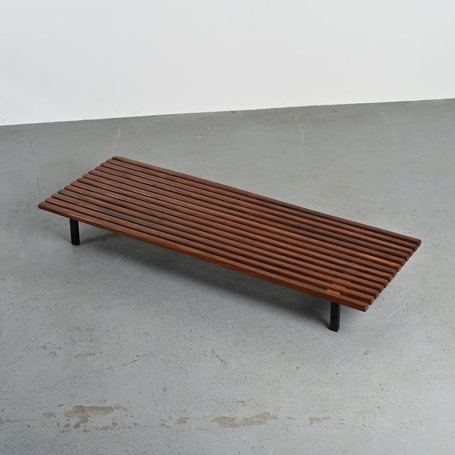 Mahogany Cansado Bench by Charlotte Perriand for Steph Simon, 1962 For Sale - Image 17 of 18