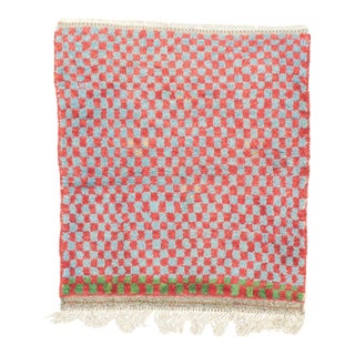 Vintage Moroccan Rug 3'7'' x 3'11'' For Sale
