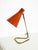 Large Mid-Century Modern Brass Table Lamp with Brick-Red Shade, 1950s For Sale - Image 9 of 18