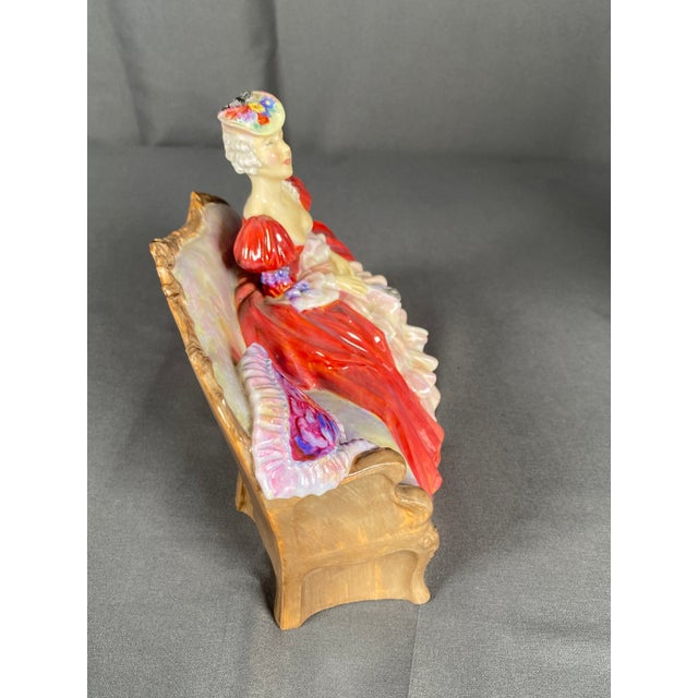 English 1940s Royal Doulton Belle O' the Ball Porcelain Figurine For Sale - Image 3 of 10