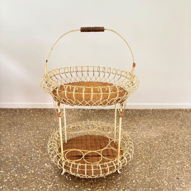 Antique French Bar Caddy, 1950s For Sale - Image 3 of 8
