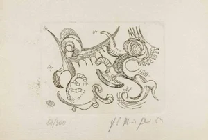 Fausto Maria Franchi, Abstract Composition, Etching, 1988