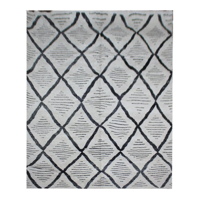 Hand Knotted Environmentally Friendly / Eco Friendly Bamboo Silk Rug 8' X 10' For Sale
