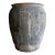 Vintage Clay Pottery in Matte Gray With Patina Large Size For Sale