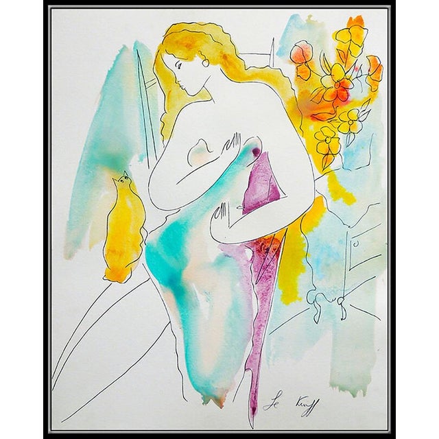 Message us to inquire about custom framing options! (Included for free with every purchase) The painting is of impressive...