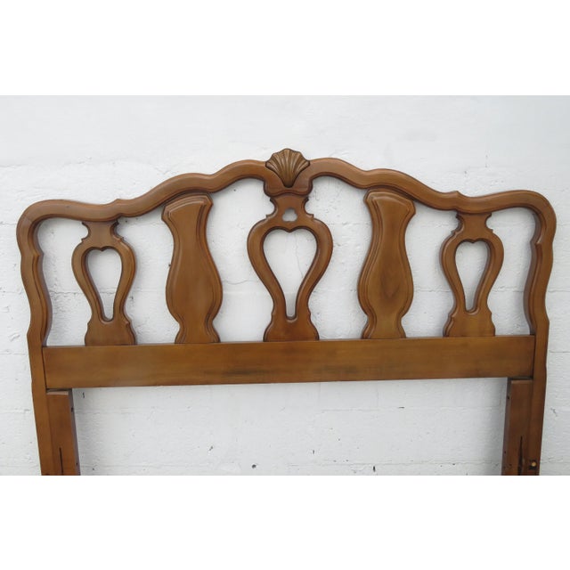 This gorgeous French Full or Queen Size Headboard is made out of wood, solid wood, and solid cherry. The headboard has a...