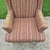 2010s 2010 Stratford Caye Transitional Striped Cocoa Brown Wingback Arm Chair For Sale - Image 5 of 14