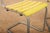 Stackable Yellow Model 1023 Garden Chair Set in Galvanized Steel Tubing and Wooden Slats by Embru, 1934, Set of 2 For Sale - Image 6 of 14