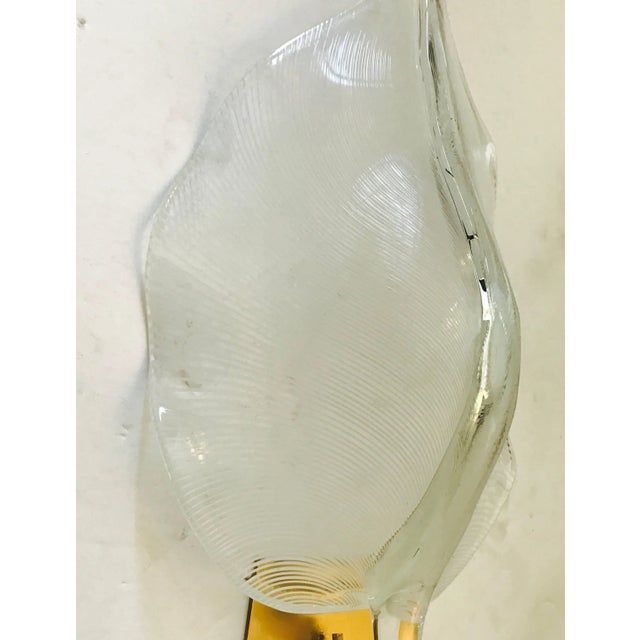 White Pair of 1960s Large Murano Glass Sconces For Sale - Image 8 of 9