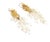 14k Yellow Gold Freshwater Pearls Convertible Style Dangle Earrings - 2 Pieces For Sale