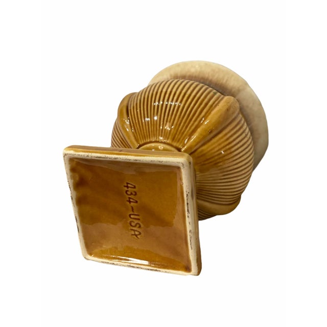 Mid-Century Modern Vintage Mid-Century Carmel Ceramic Vase Vessel For Sale - Image 3 of 7