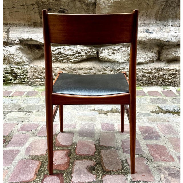 Scandinavian Teak Chairs, Set of 4 For Sale - Image 5 of 9