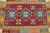 1990s 1990s Tribal Green Geometric Kilim For Sale - Image 5 of 12