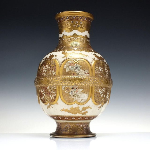 Antique 19th Century Japanese Satsuma Vase, 1890 For Sale - Image 9 of 9