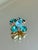 Glass Hollywood Regency 1960s Juliana Style Maltese Cross Rhinestone Cluster Brooch For Sale - Image 7 of 8