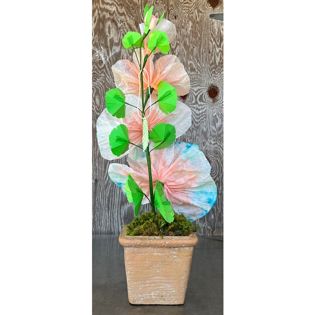 Early 21st Century Contemporary Hand Rolled Paper Flowers For Sale - Image 5 of 6