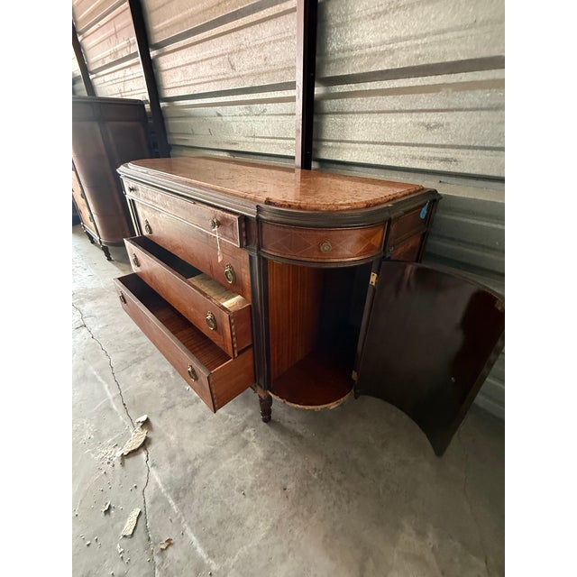 Late 19th Century French Belle Époque Louis XV Revival Bombe Marble-Top Chest For Sale - Image 10 of 18