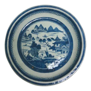 Antique 1790-1800 Chinese Canton Pie Plate
