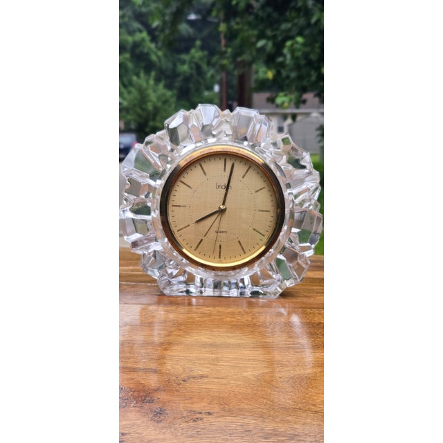 Add timeless sophistication to your home or office with this elegant vintage Linden quartz desk clock. Featuring a...