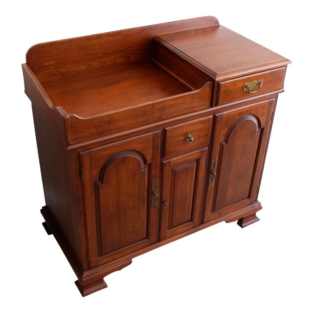 Pennsylvania House Solid Cherry Wood Vintage Dry Sink Bar Cabinet Server Chairish