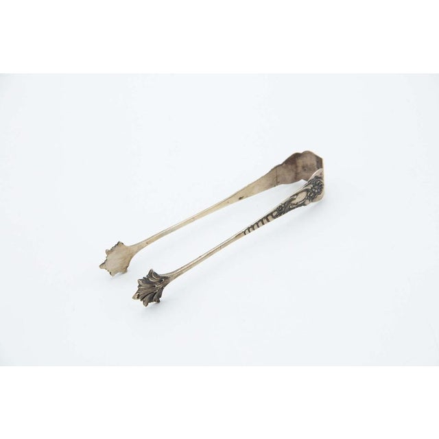 Silver Ice Tongs with Reliefs and Friezes For Sale - Image 4 of 4