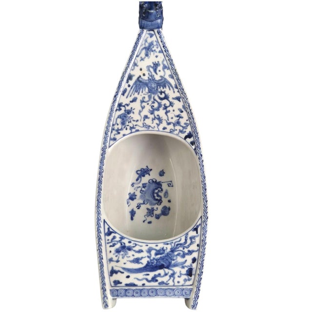 Ceramic Japanese Jeweled Porcelain Dragon Ship from Mikawachi, 1890s For Sale - Image 7 of 13
