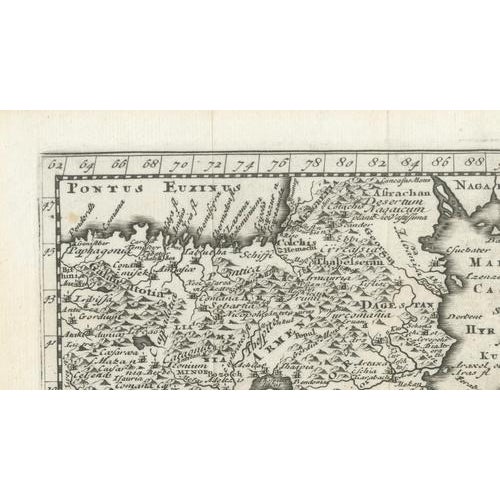 Paper Cluver Persia Map with Armenia & Mesopotamia, 1697 For Sale - Image 7 of 10
