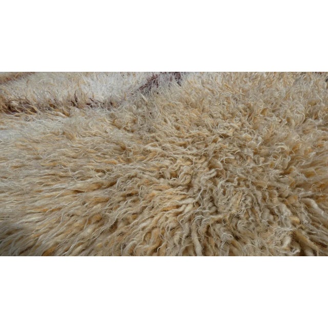 Textile Optical Long-Pile Rug in Pure Wool, Italy, 1960s For Sale - Image 7 of 10