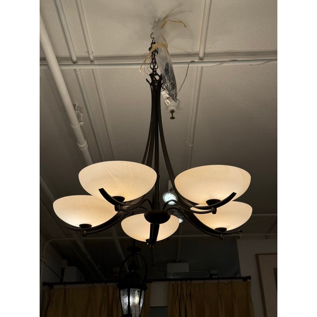 Hubbardton Forge Aegis Five Light Chandelier For Sale - Image 10 of 12