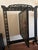 1900 - 1909 Vintage Victorian Fireplace Ebony Screen Featuring a Hand Painted Floral Arrangement on Canvas For Sale - Image 5 of 7
