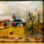 Gold Vintage French Hand-Painted Petite Enamel Landscape Framed Paintings - Set of 2 For Sale - Image 8 of 13