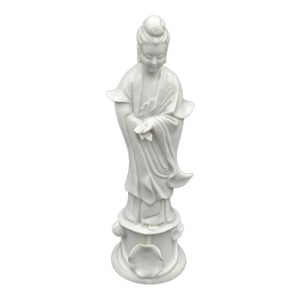 Mid 20th Century Japanese Porcelain Guanyin Statue