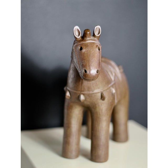 Japanese Ceramic Horse, 1950s For Sale - Image 13 of 17