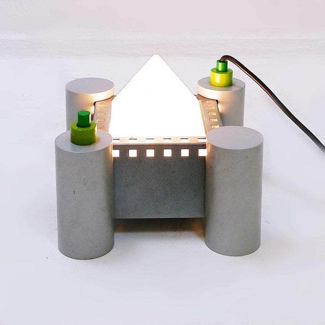 Metal Tobruk Table Lamp by Matteo Thun and Andrea Lera for Bieffeplast, 1980s For Sale - Image 7 of 16