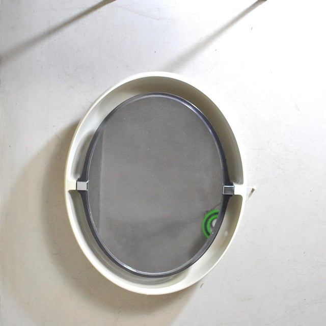 Vintage Space Age Backlit Mirror from Allibert, 1970s For Sale - Image 4 of 11