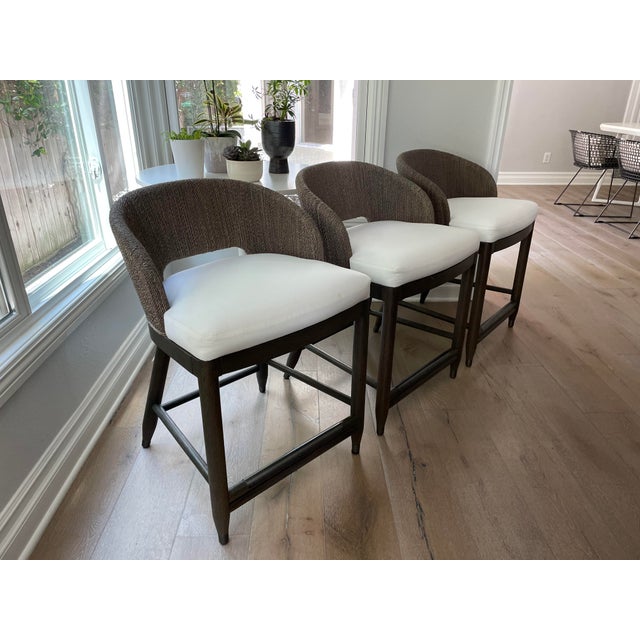 Contemporary Palecek Prescott Counter Stools Set of 3 Chairish