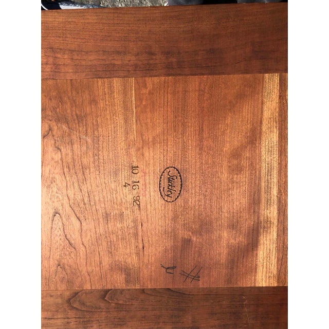 1990s 1990s Authentic Stickley Mission Cherry & Oak Extension Dining Table For Sale - Image 5 of 5