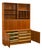 Poul Hundevad Teak Two-Piece Cabinet, Bookcase & Drop-Front Secretary, Denmark For Sale