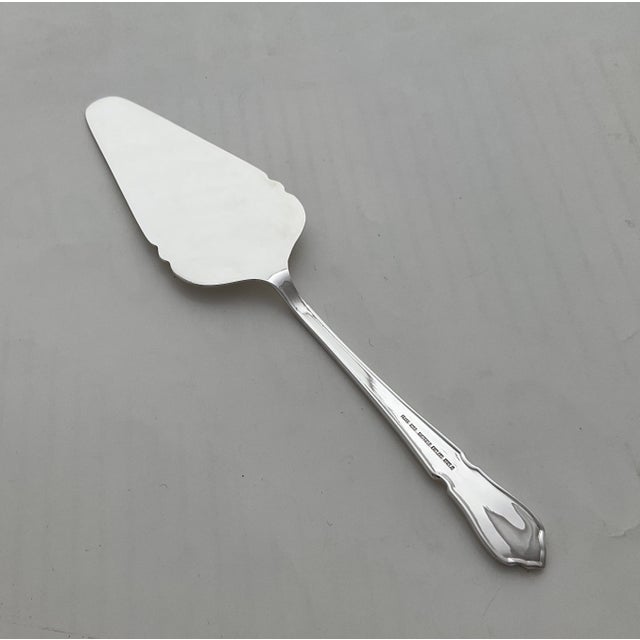 Metal 1970s "Silver Small Pie/Cake Server, Du Barry For Sale - Image 7 of 11