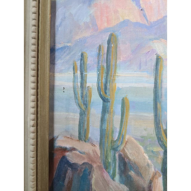 Pascal Hyde 1950s Oil Painting Mojave Desert Landscape For Sale - Image 4 of 18