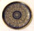 Mid-Century Modern Floral Mandala Cobalt and Gold Plate For Sale - Image 3 of 10