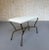 Pair of Spanish Mid-Century Modern Style Gilt Iron Benches With X-Stretchers For Sale - Image 4 of 18