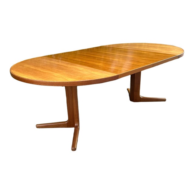 Vintage 1970s Danish Modern Teak Extension Dining Table by Vejle Stole For Sale
