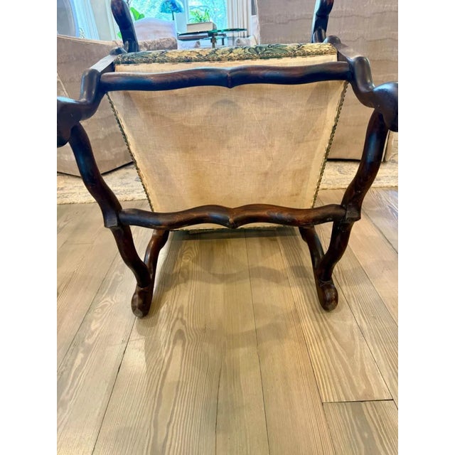 Mid 20th Century French Imported Os De Mouton Armchair For Sale - Image 9 of 10