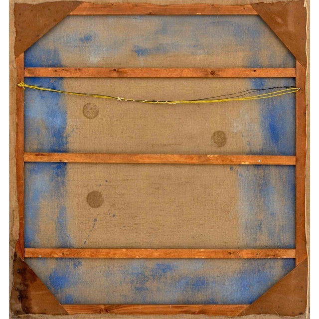 Signed Agudelo Abstract Composition Oil on Canvas For Sale - Image 12 of 12