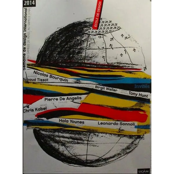 2014 Original Semaine Du Design International Poster - Alfred Halasa For Sale