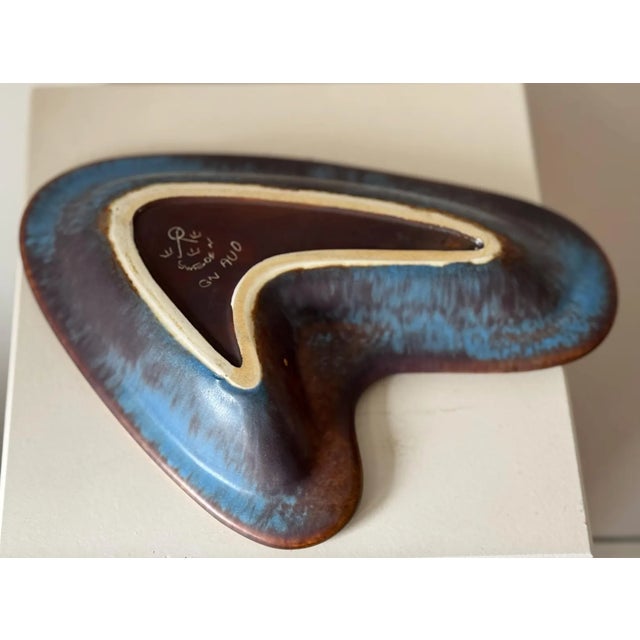 Blue Ceramic Bowl by Gunnar Nylund for Rörstrand, 1960s For Sale - Image 8 of 9