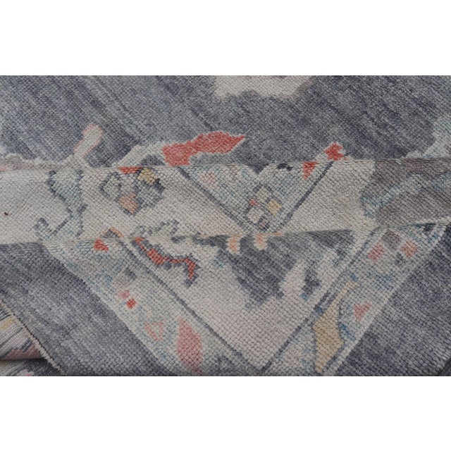 Large Turkish Modern Oushak Rug in Gray and Neutrals and All-Over Design 14'5"x18'0" For Sale - Image 12 of 12